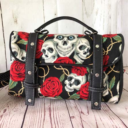 Sac cartable Miss Skull & Roses