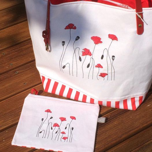 Coquelicots Sac coquelicots