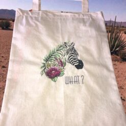 Tote bag "Flower Zebra"