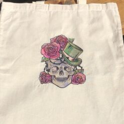 Alternative view of Tote bag brodé Collection "Skulls"
