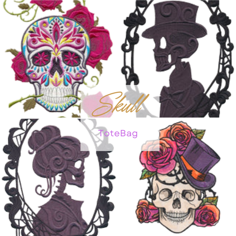 ToteBag Skulls 800