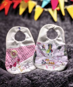 Lot de deux bavoirs de naissance - Personnalisable